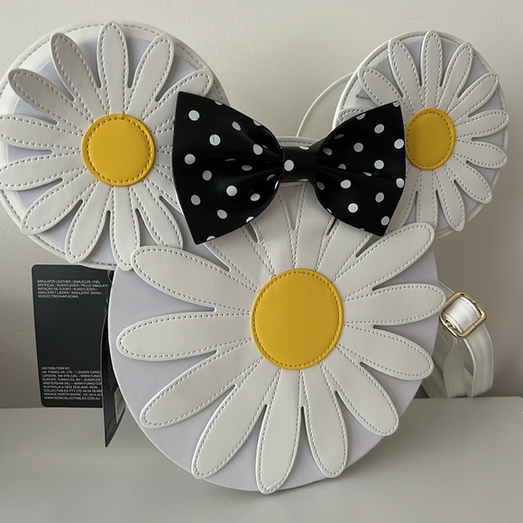 NWT Minnie Mouse Daisy Floral Crossbody Bag Purse Loungefly Disney - Picture 12 of 12
